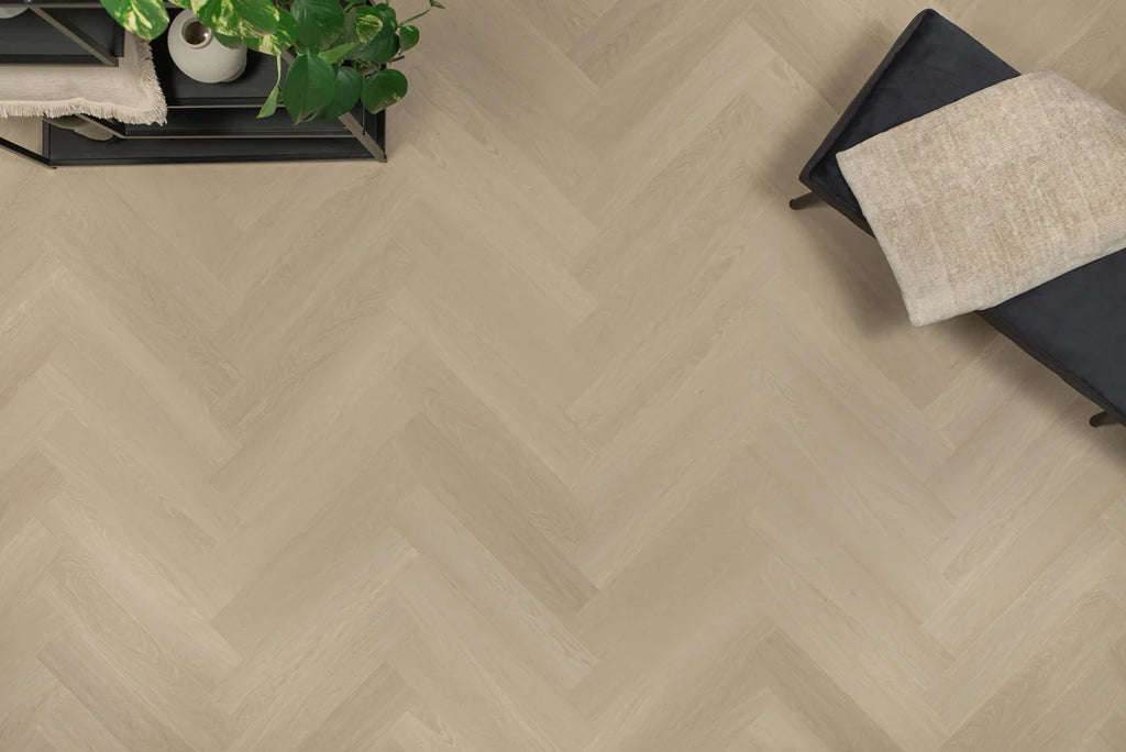 Floer Visgraat Click PVC – Beige Eiken