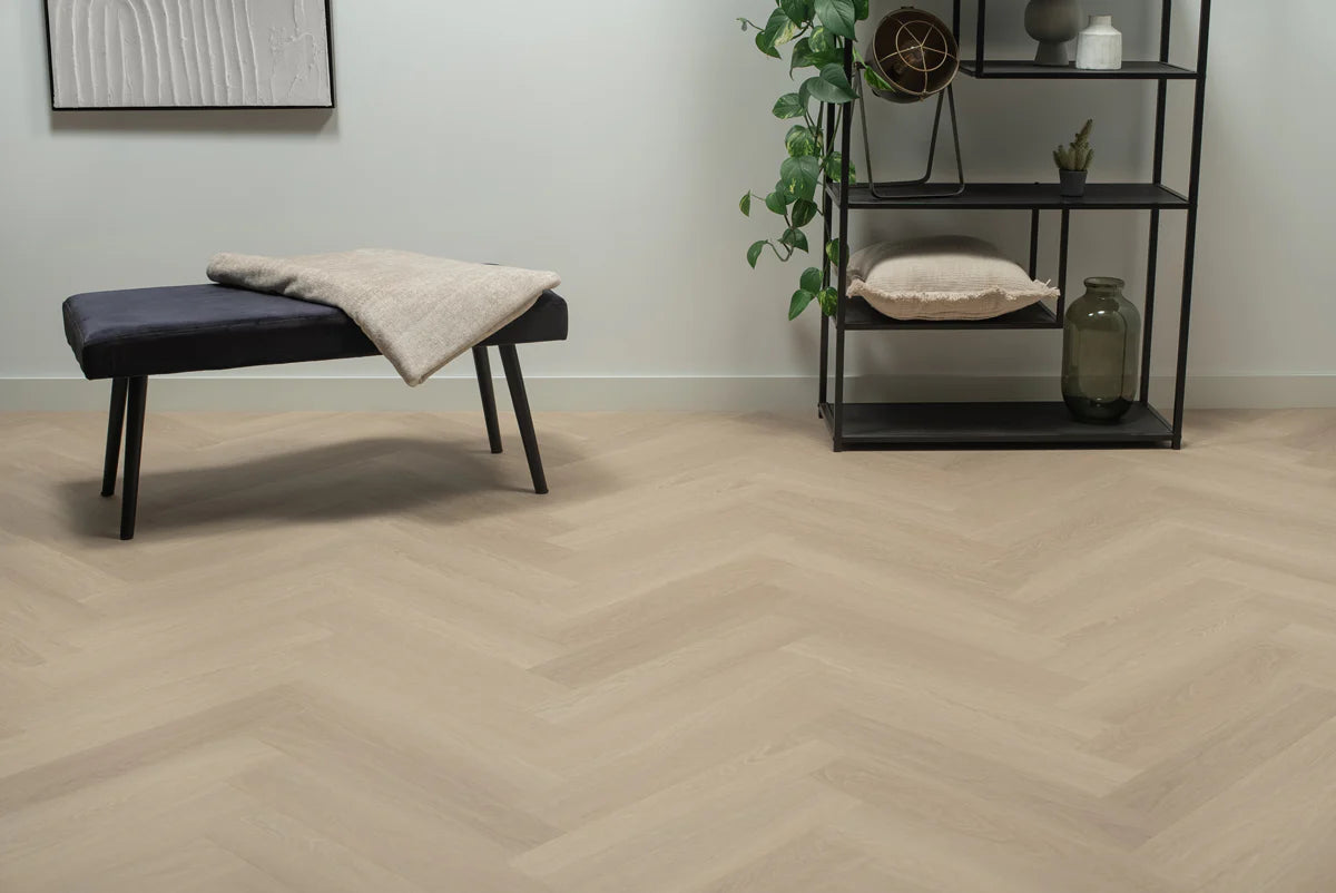 Floer Visgraat PVC – Beige Eiken