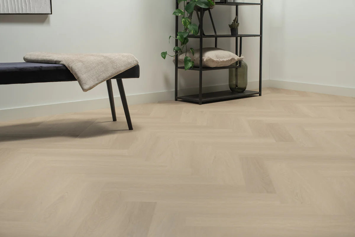 Floer Visgraat PVC – Beige Eiken