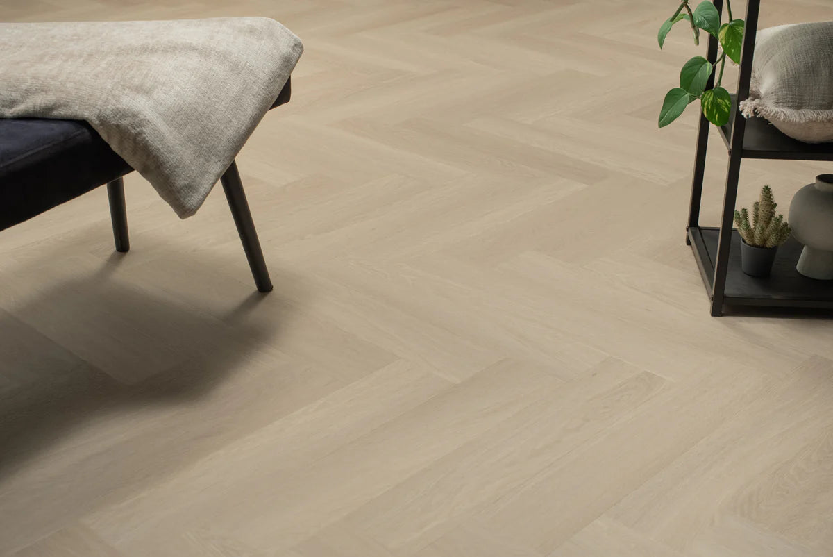 Floer Visgraat PVC – Beige Eiken