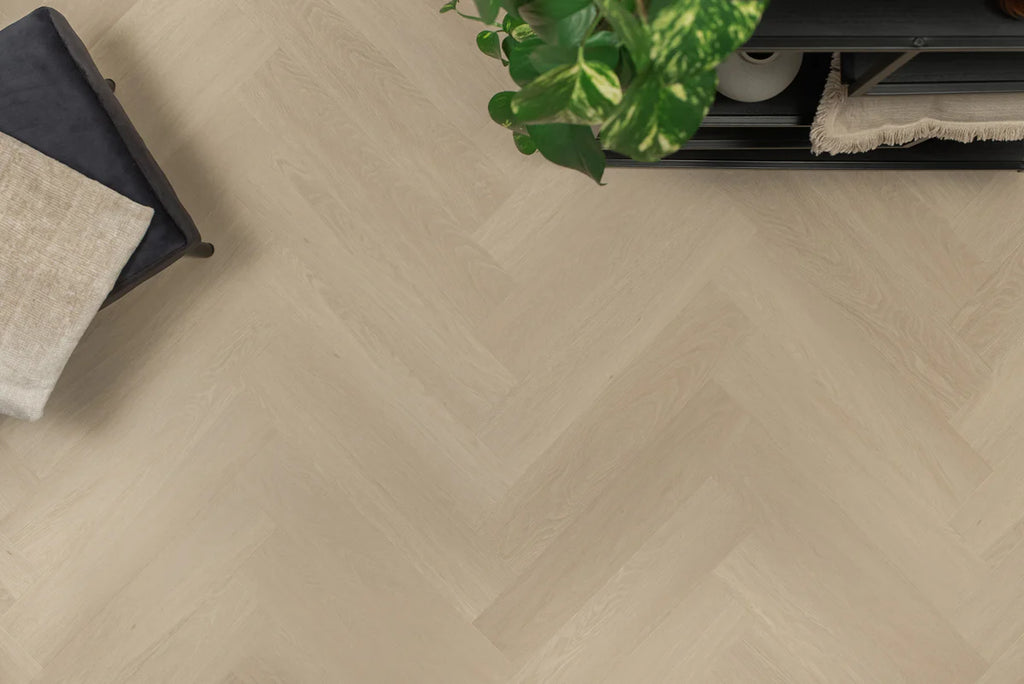 Floer Visgraat PVC – Beige Eiken