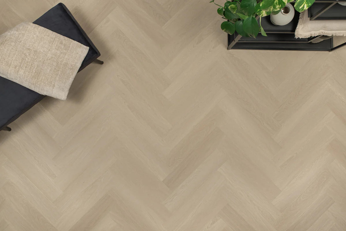 Floer Visgraat PVC – Beige Eiken