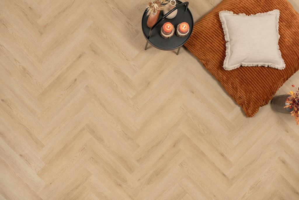 Floer Visgraat PVC – Natuur Eiken
