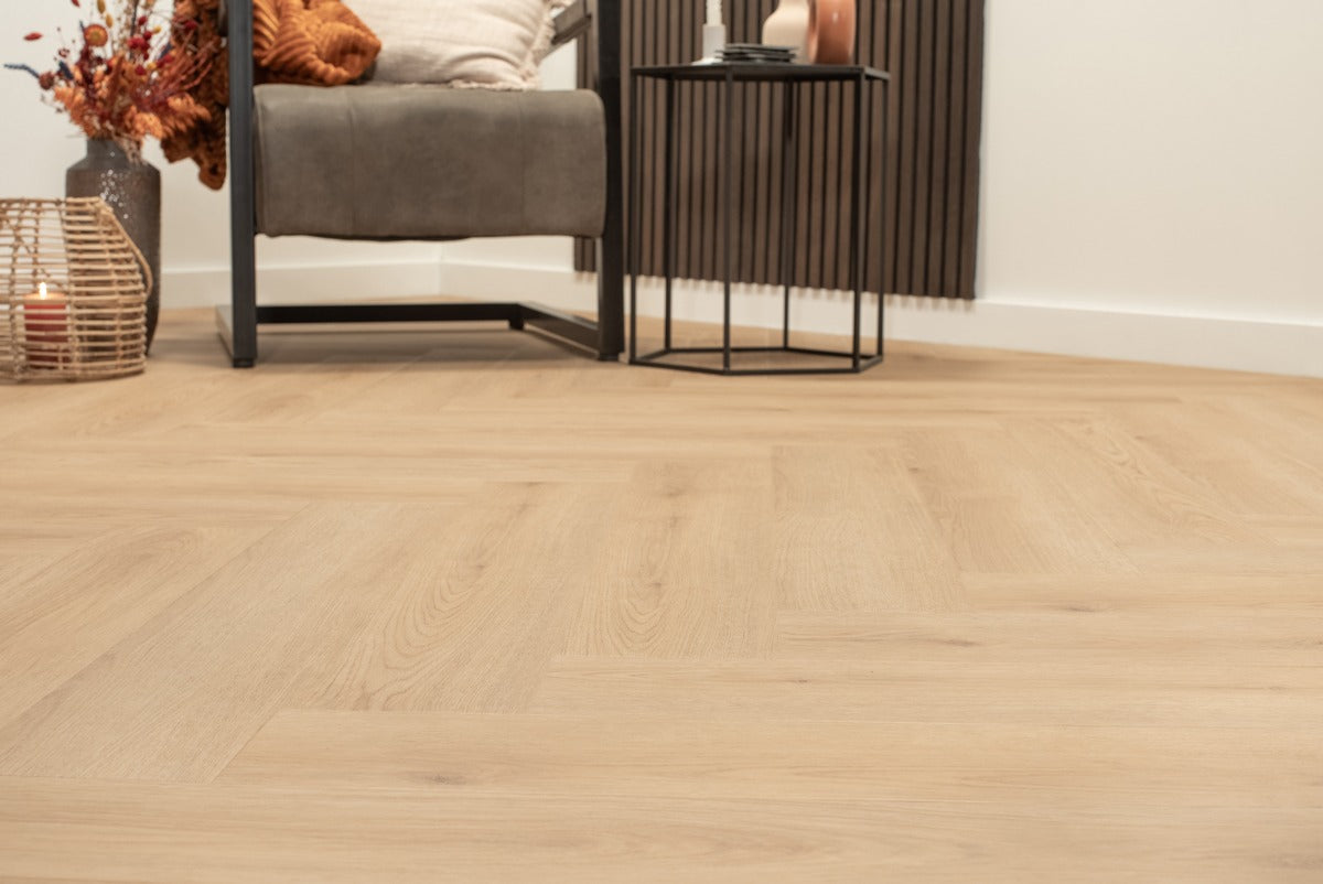 Floer Walvisgraat Click PVC – Bryde Bruin