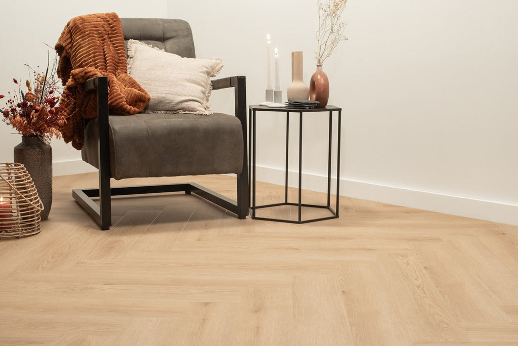 Floer Walvisgraat Click PVC – Bryde Bruin