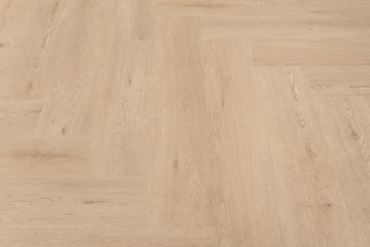 Floer Walvisgraat Click PVC – Gaia Grijsbeige