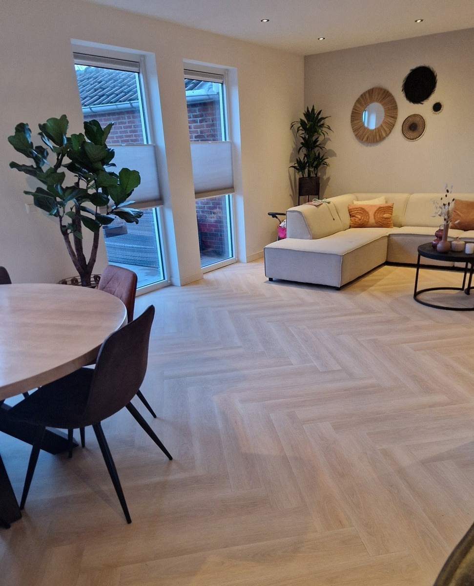 Floer Walvisgraat PVC – Balein Beige