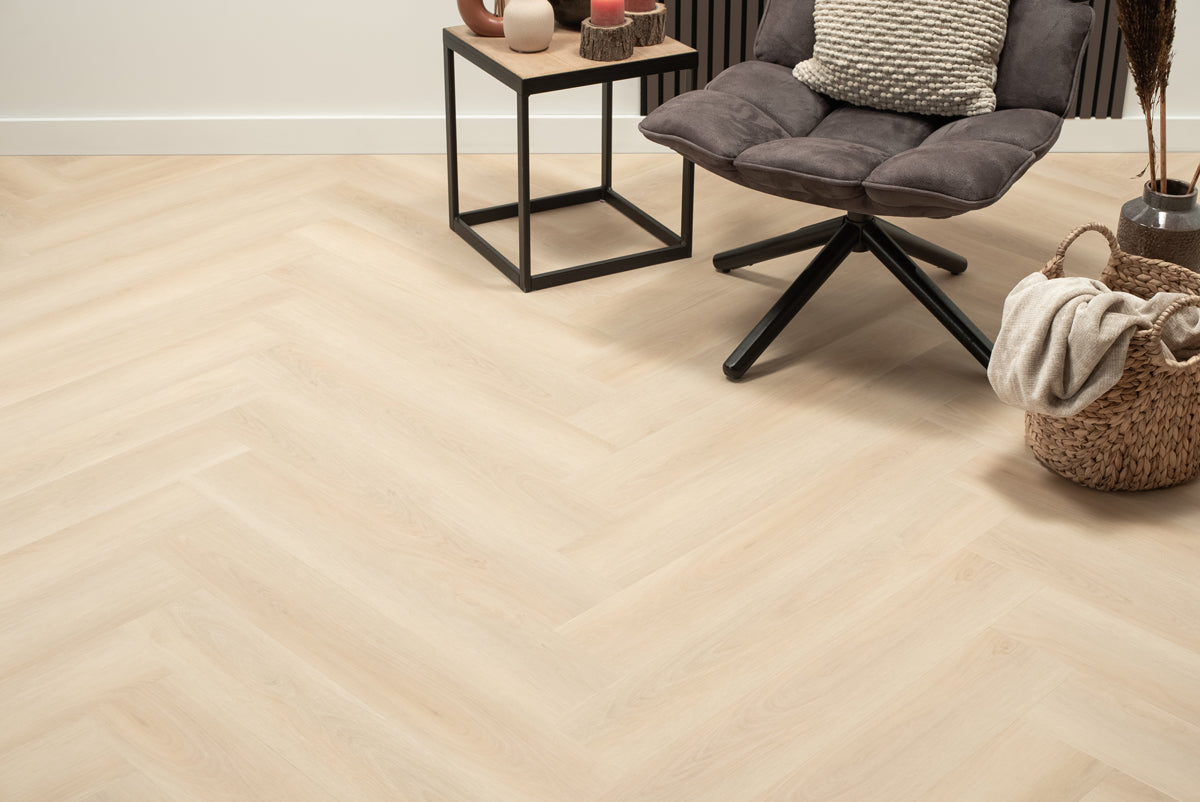 Floer Walvisgraat PVC – Balein Beige