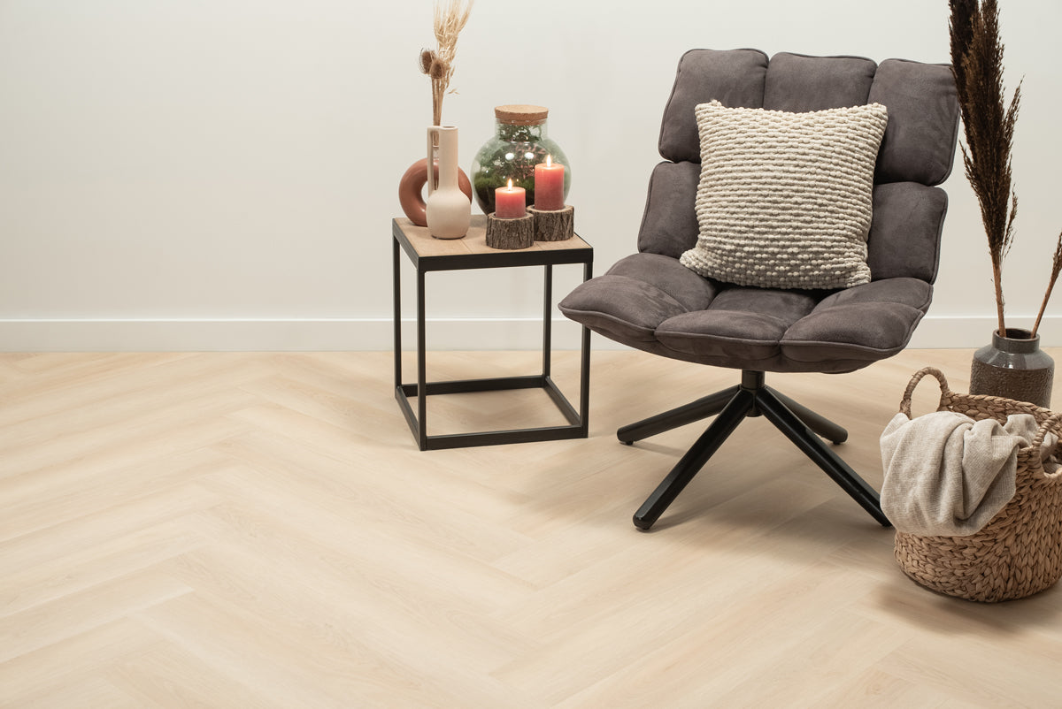 Floer Walvisgraat PVC – Balein Beige