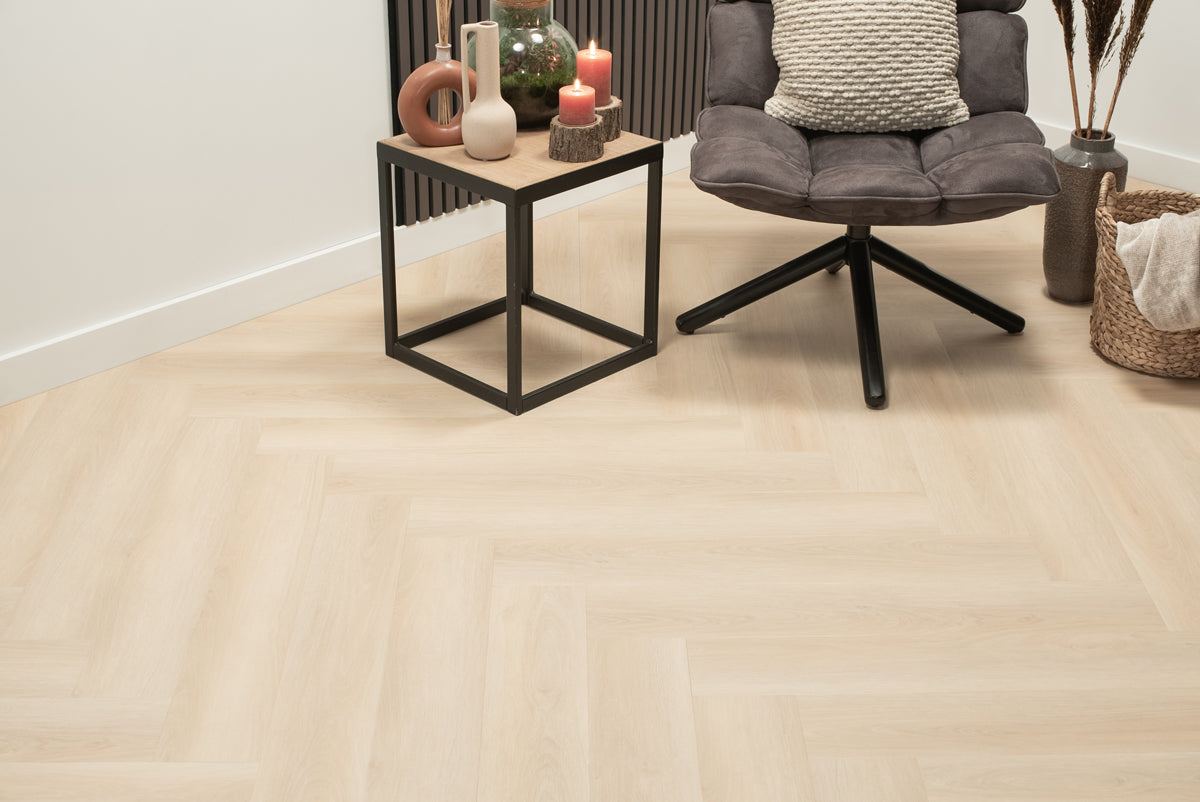 Floer Walvisgraat PVC – Balein Beige