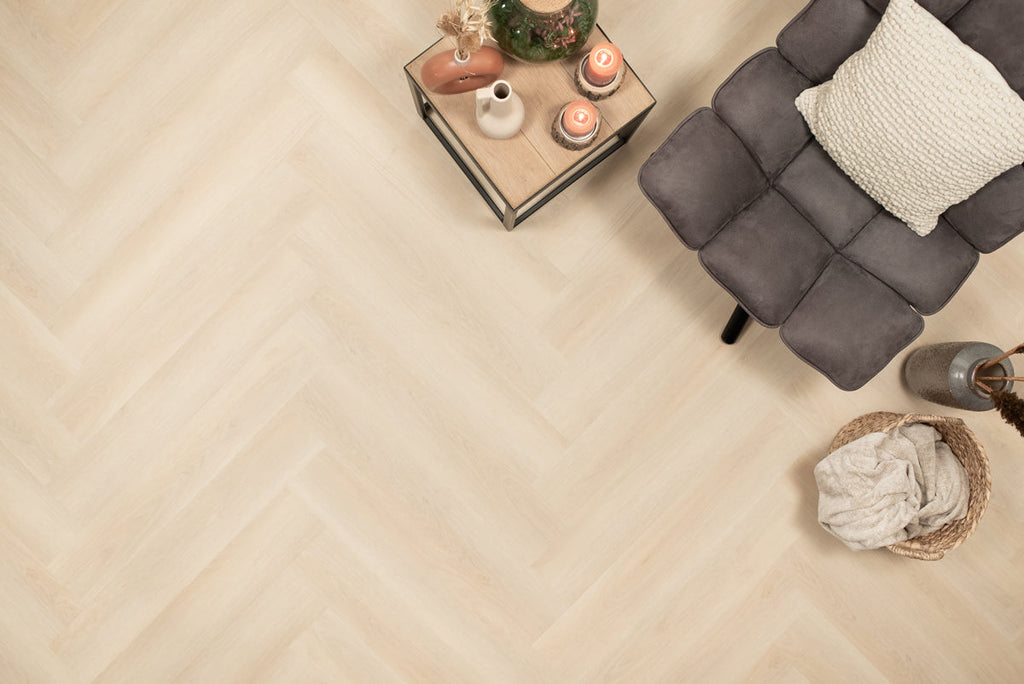 Floer Walvisgraat PVC – Balein Beige