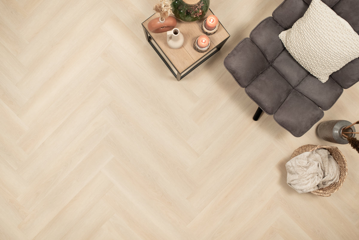 Floer Walvisgraat PVC – Balein Beige