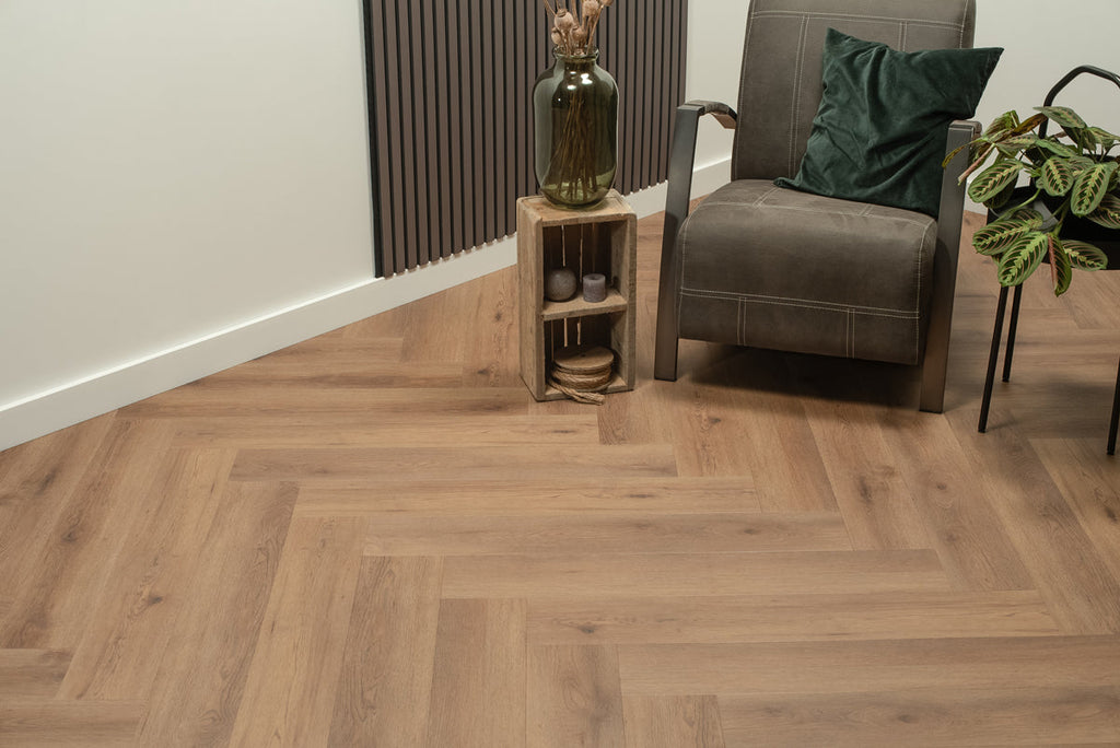 Floer Walvisgraat PVC – Narwal Nootbruin