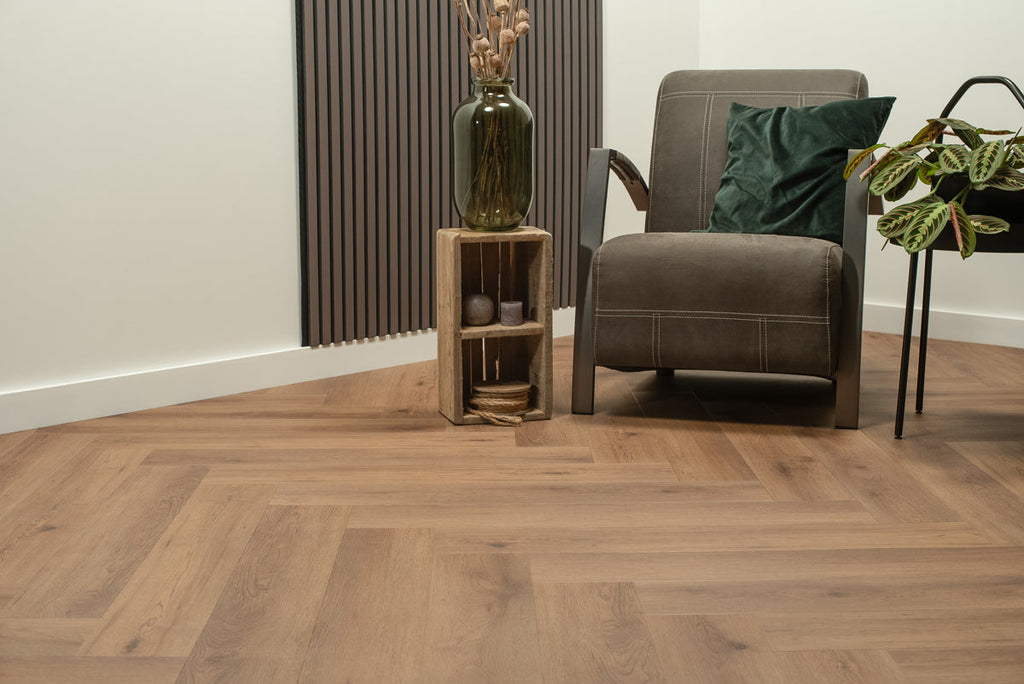 Floer Walvisgraat PVC – Narwal Nootbruin