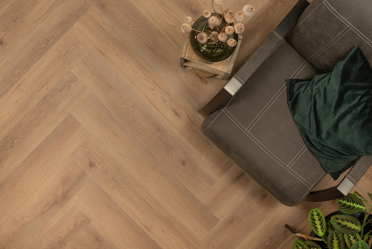 Floer Walvisgraat PVC – Narwal Nootbruin