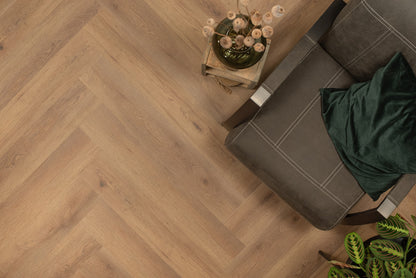 Floer Walvisgraat PVC - Narwal Nootbruin
