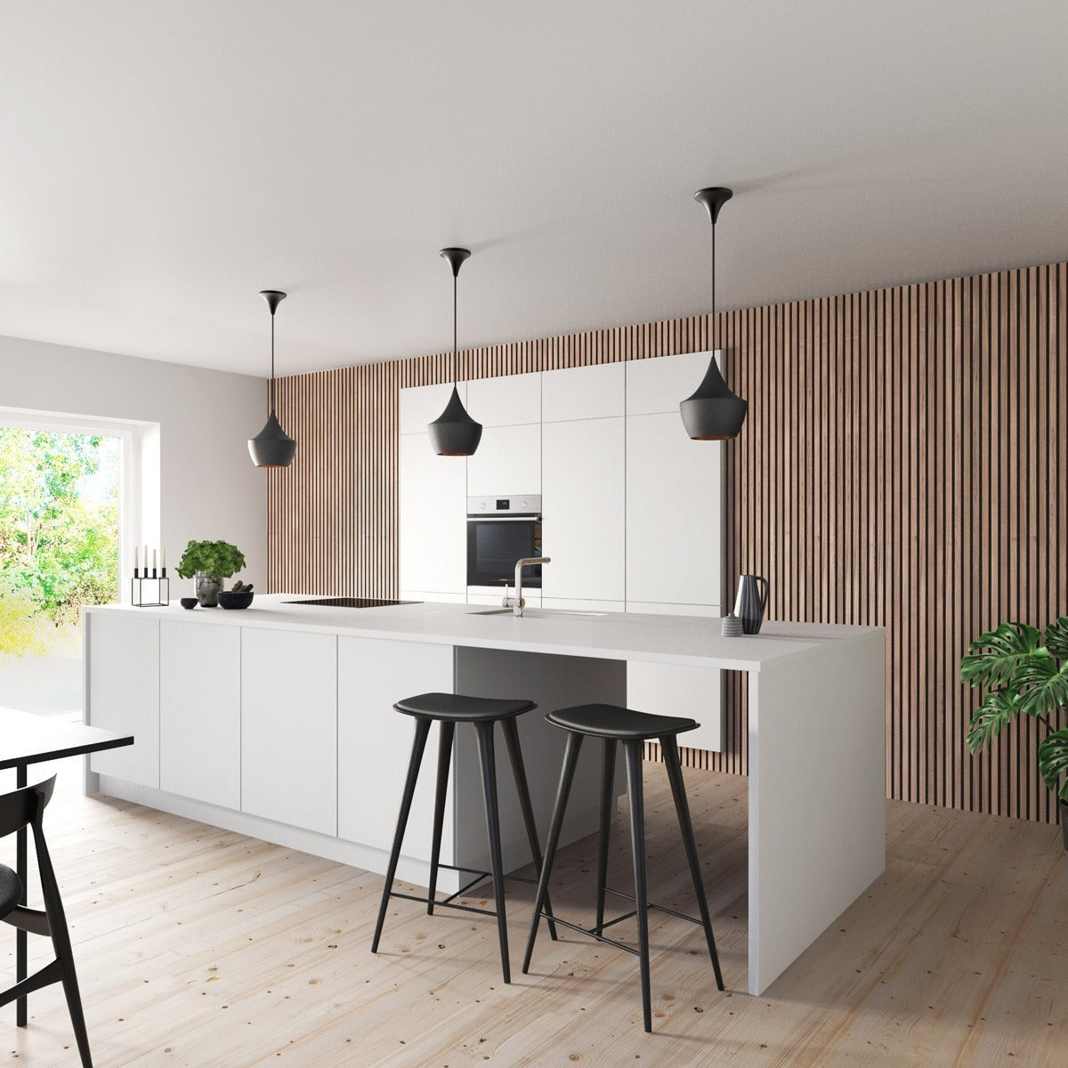 Floer Akupanel XL wandpanelen – Lichtbruin Noten