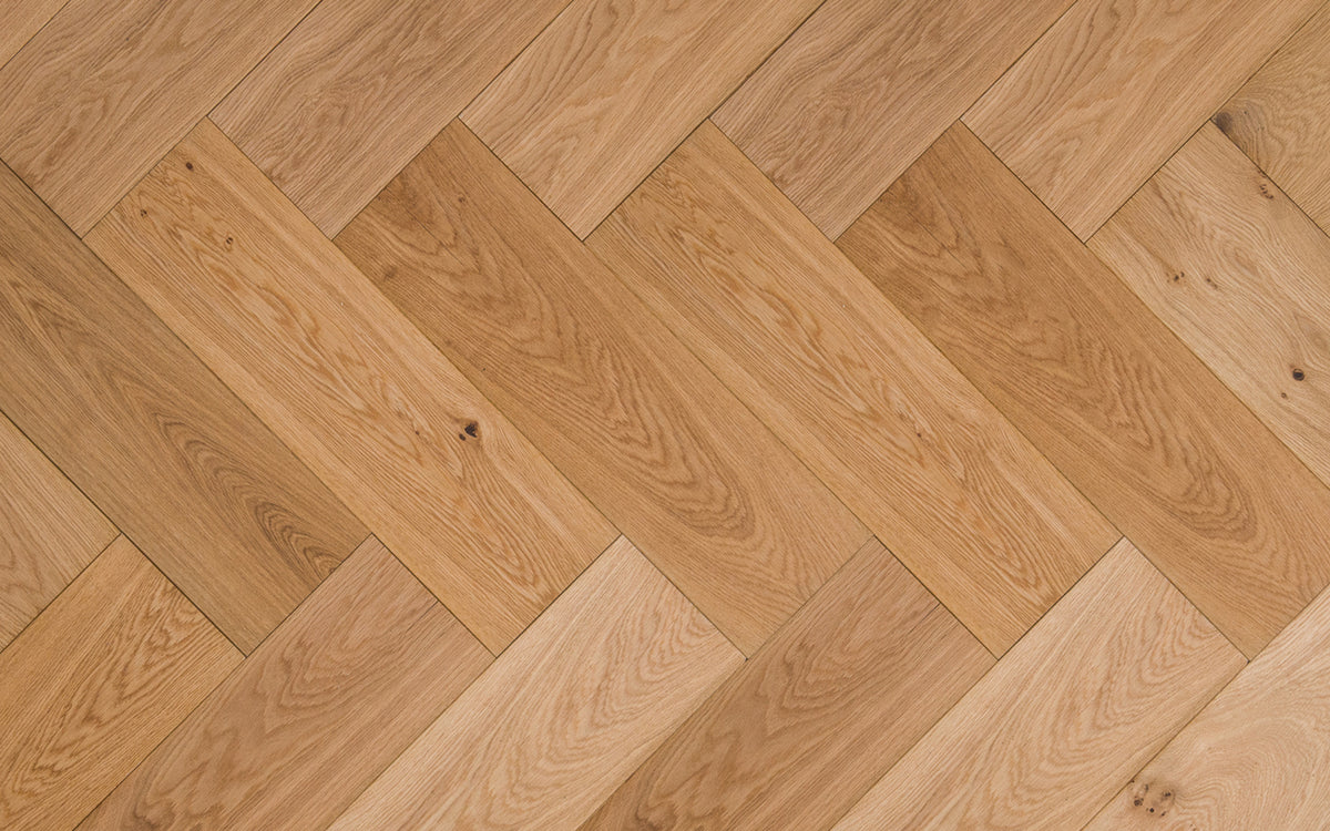 Visgraat Parket Rustiek Eiken Multiplank – Naturel Geolied