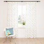Flowery – Off White met Blauw – 43 — 140 cm