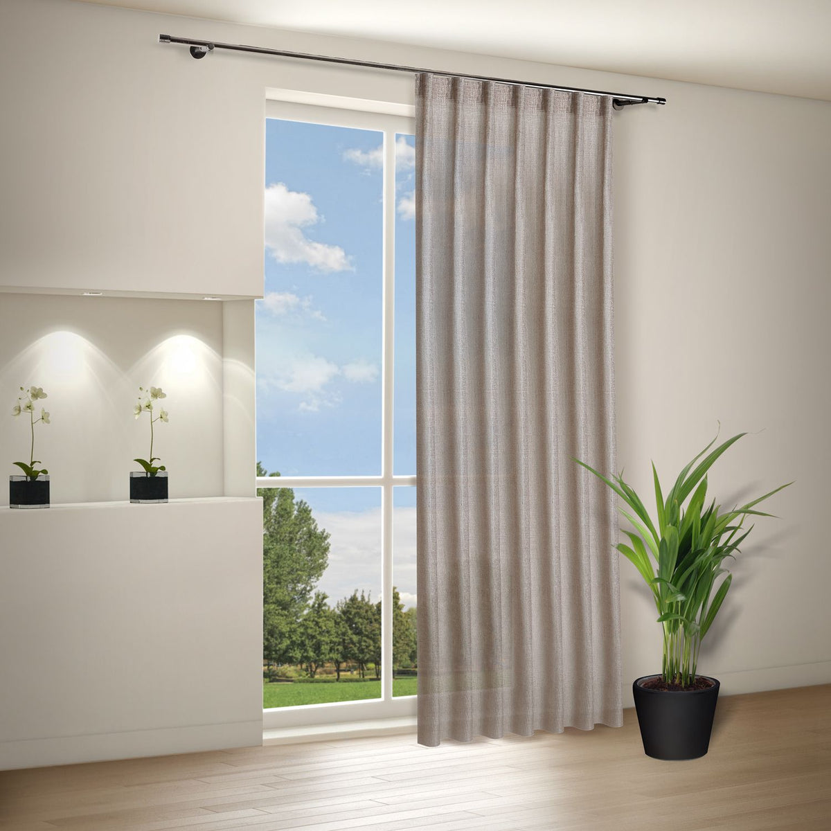 Gerster 11371 0810 antraciet - 290 cm stofhoogte