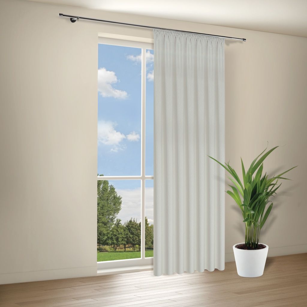 Gerster 40982 0870 lichtgrijs - 245 x 135 cm (hoogte x breedte)