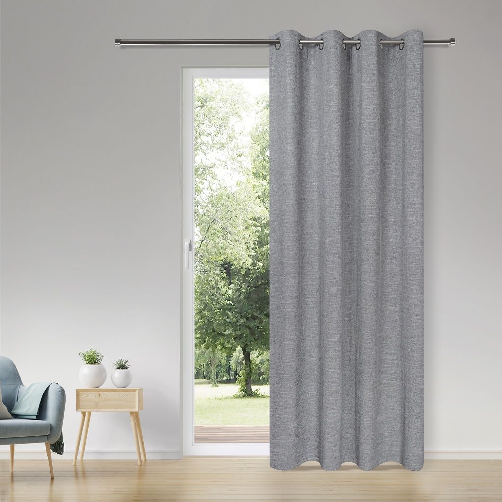 Gerster 41175 0840 lichtgrijs - 245 x 140 cm (hoogte x breedte)