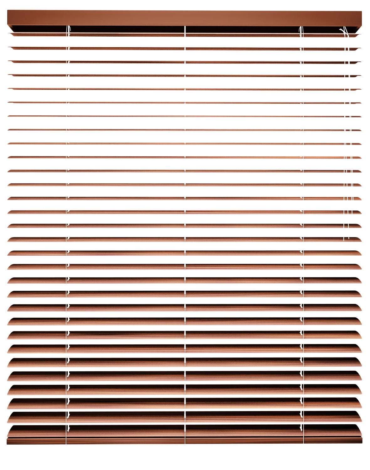 Vedelux Aluminium - Kastanje - 50 mm - materiaalweergave