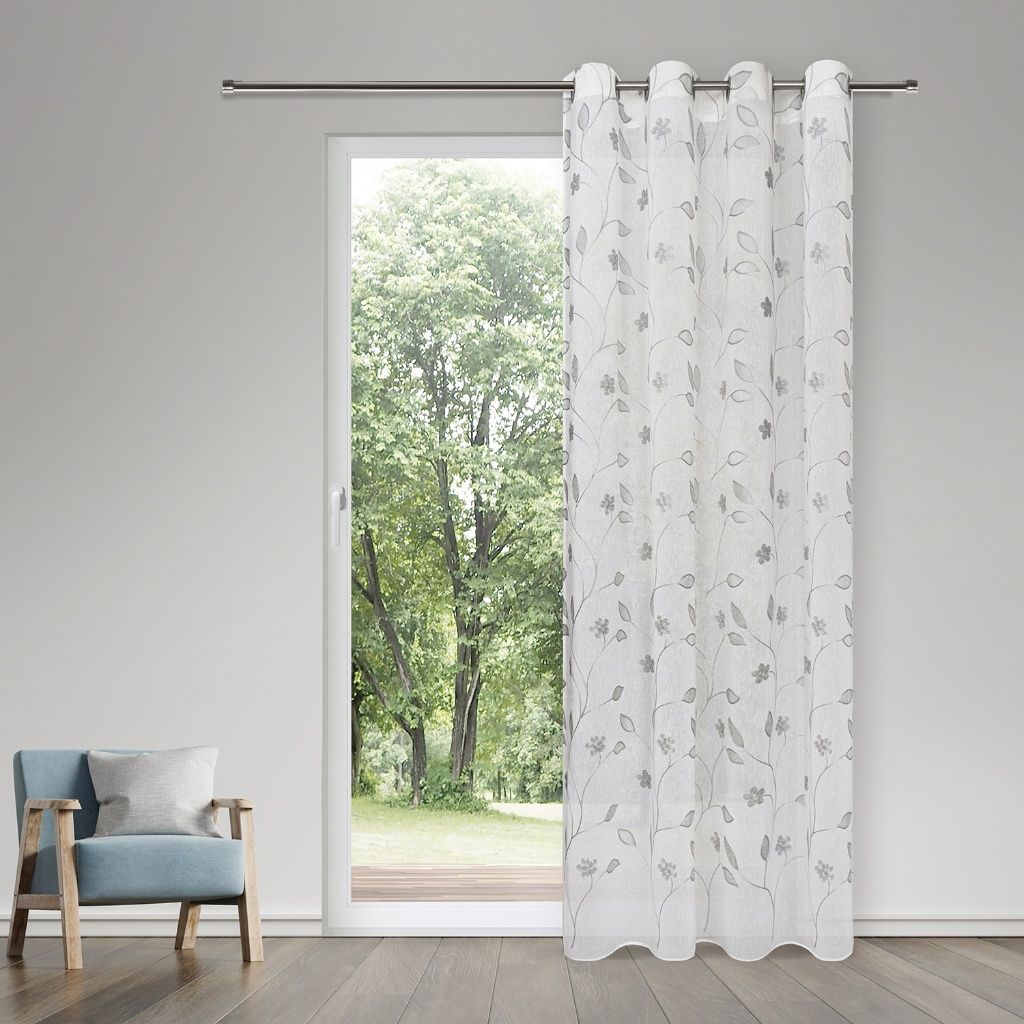 Gerster 41144 0840 lichtgrijs - 245 x 145 cm (hoogte x breedte)