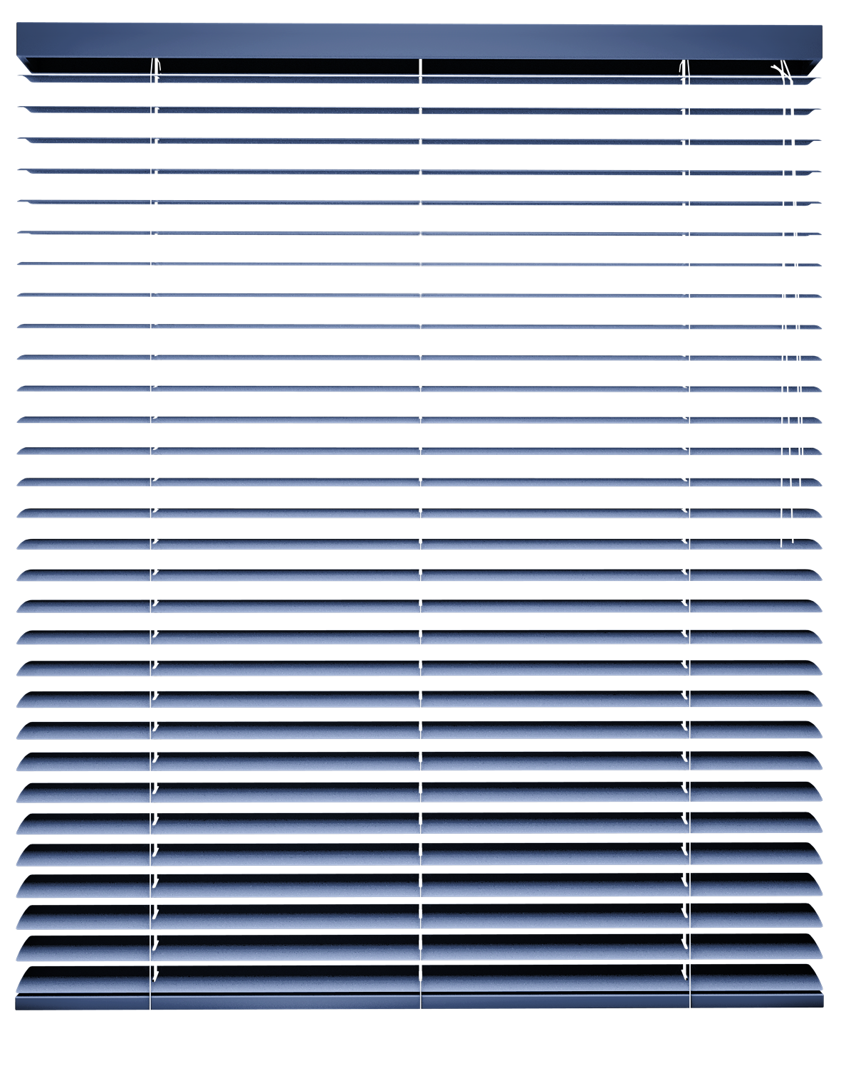 Vedelux Aluminium - Mat donker blauw - 50 mm - materiaalweergave