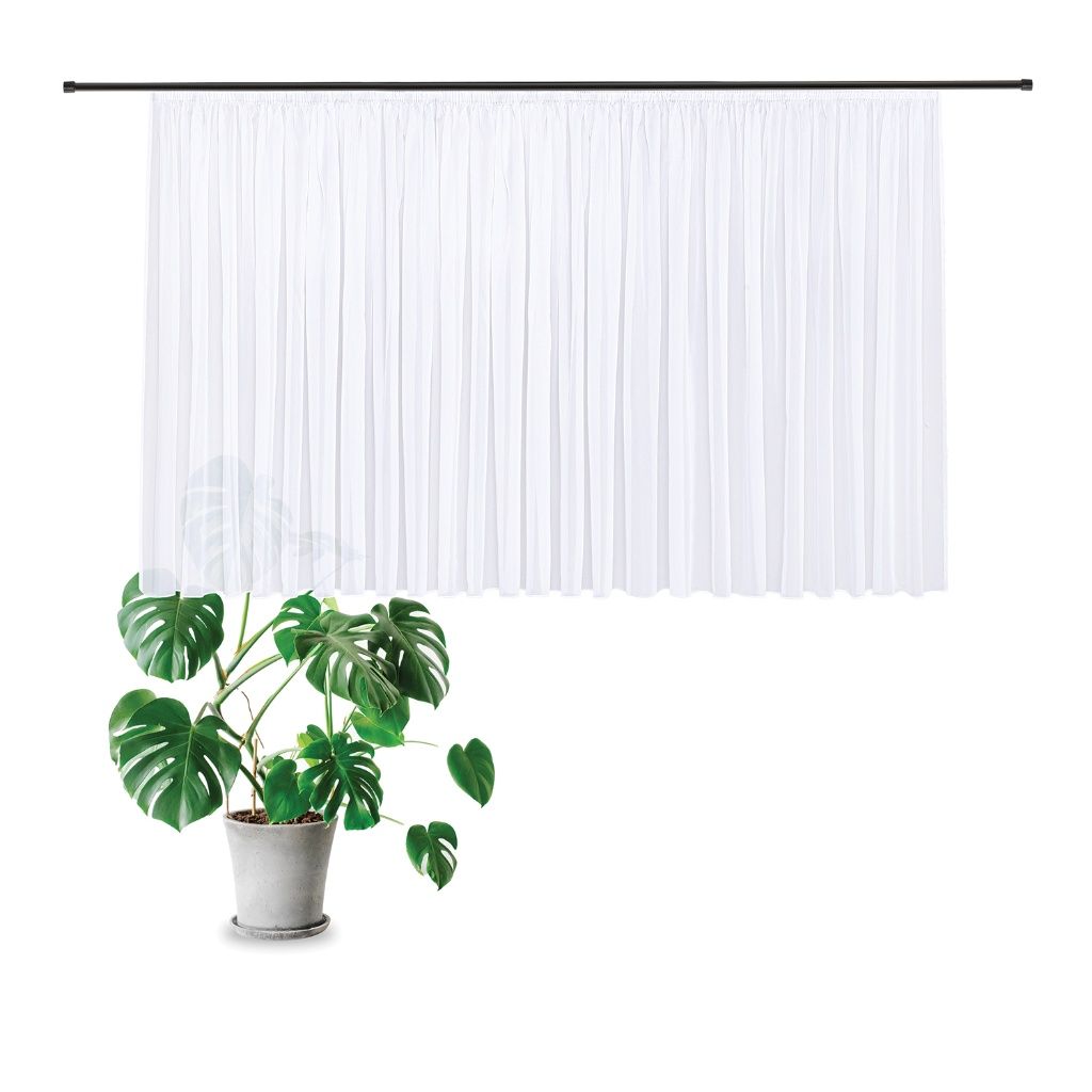 Gerster 40940 0001 wit - 150 x 450 cm (hoogte x breedte)