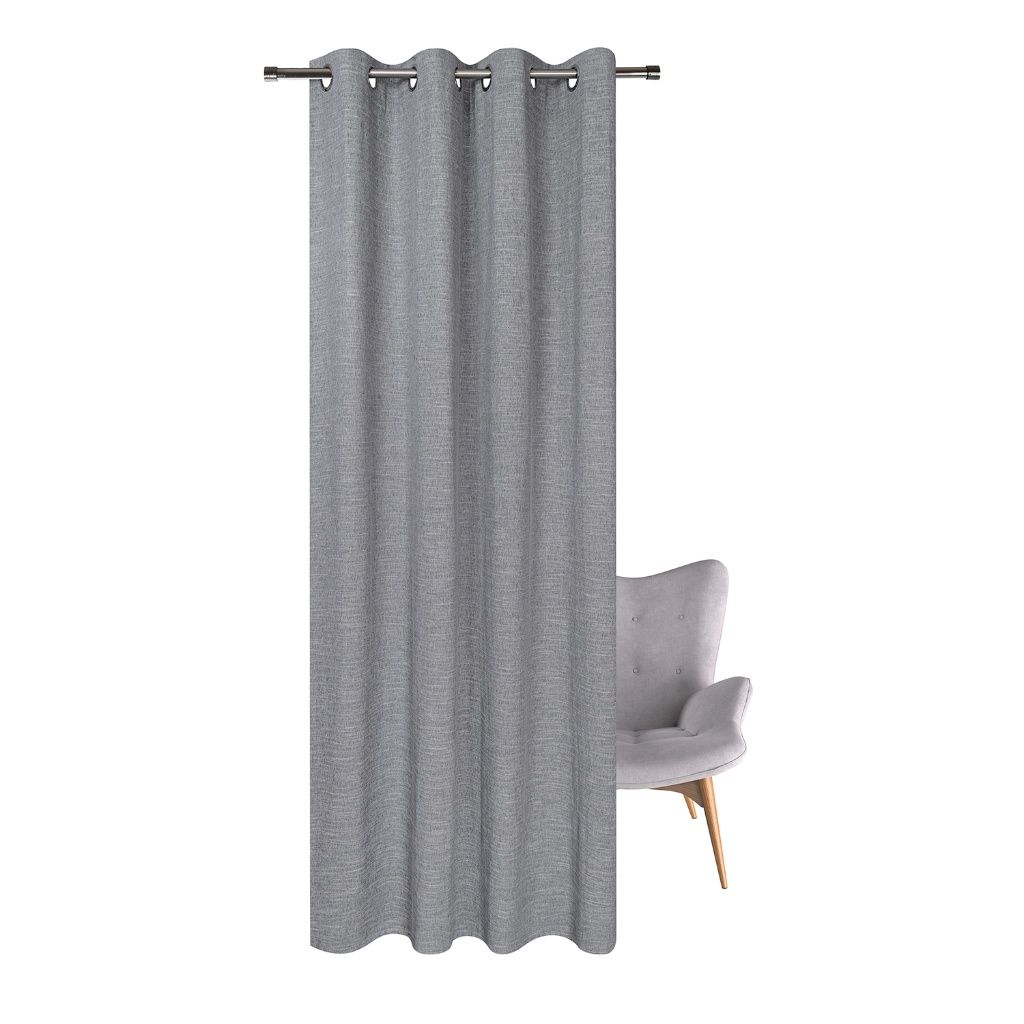 Gerster 41175 0840 lichtgrijs - 245 x 140 cm (hoogte x breedte)