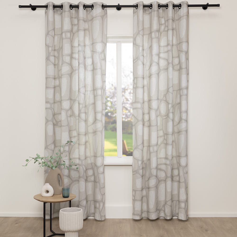 Pebbles – Licht Grijs – 51 — 132 cm