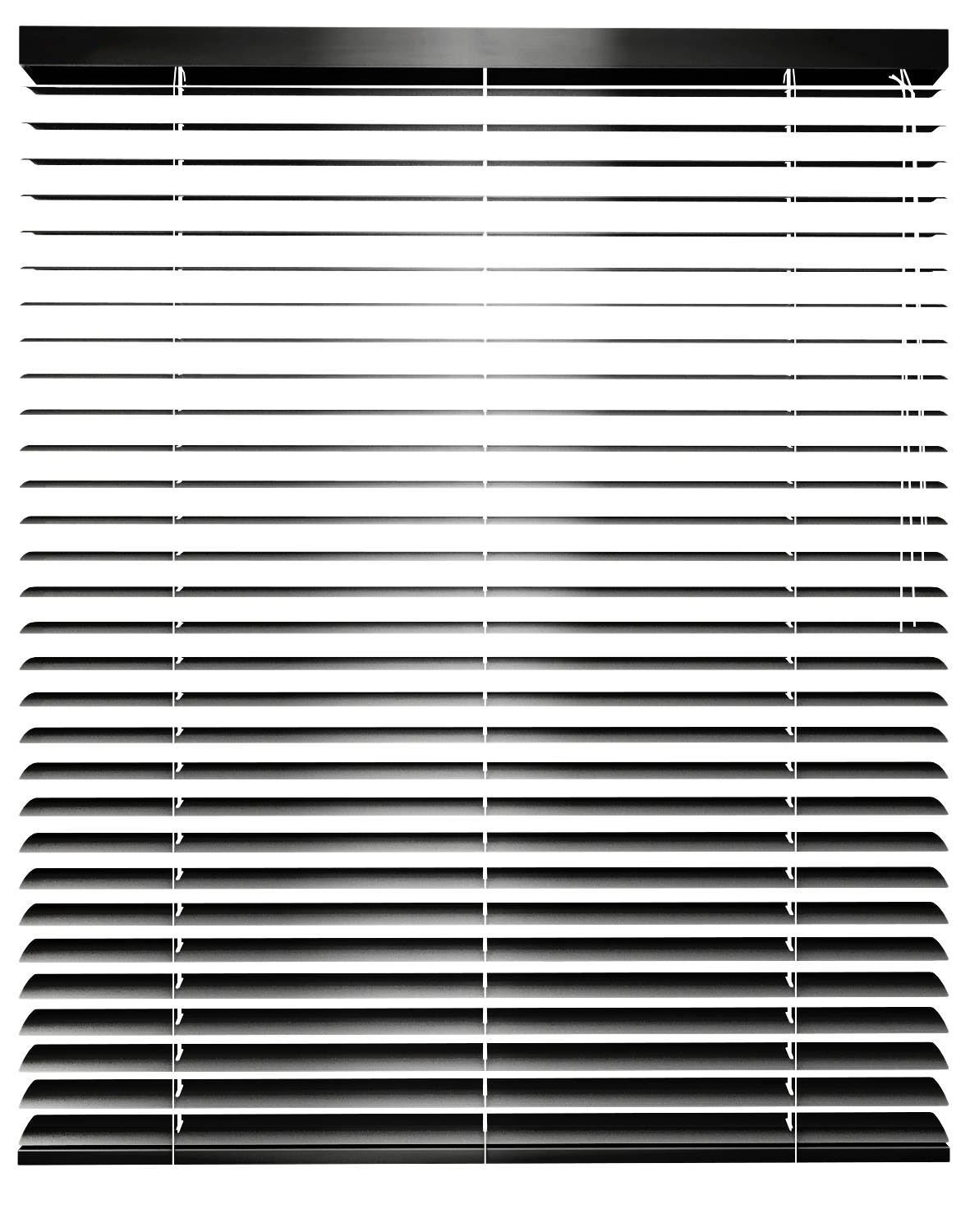 Vedelux Aluminium - Perfo glanzend zwart - 50 mm - materiaalweergave
