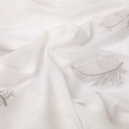 Plume -- Off White met Grijs -- 15