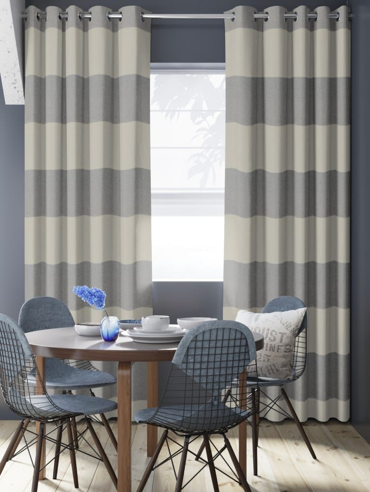 Recycle Stripe – Stro met Blauw Grijs – 51 — 135 cm
