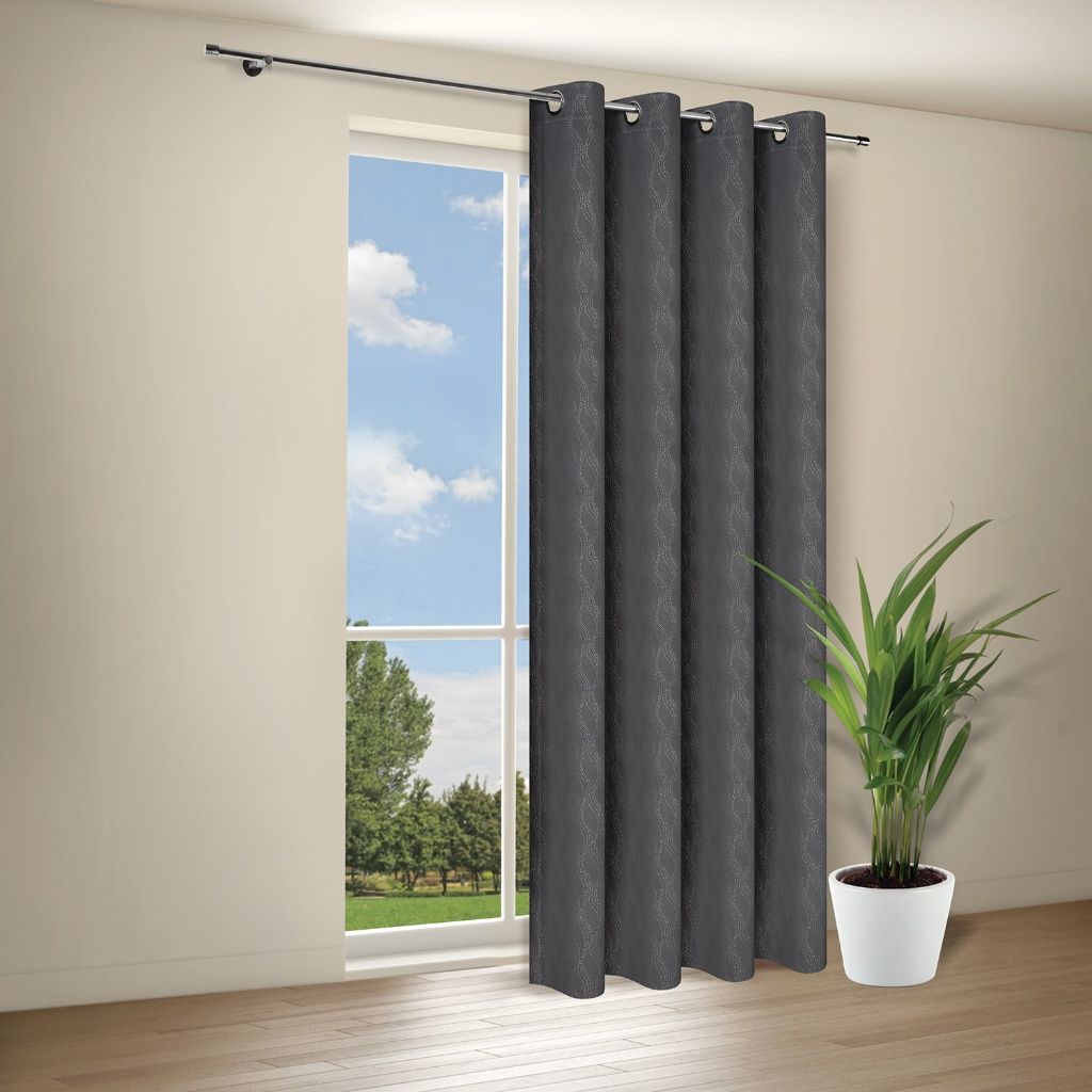 Gerster 41055 0810 antraciet - 245 x 140 cm (hoogte x breedte)