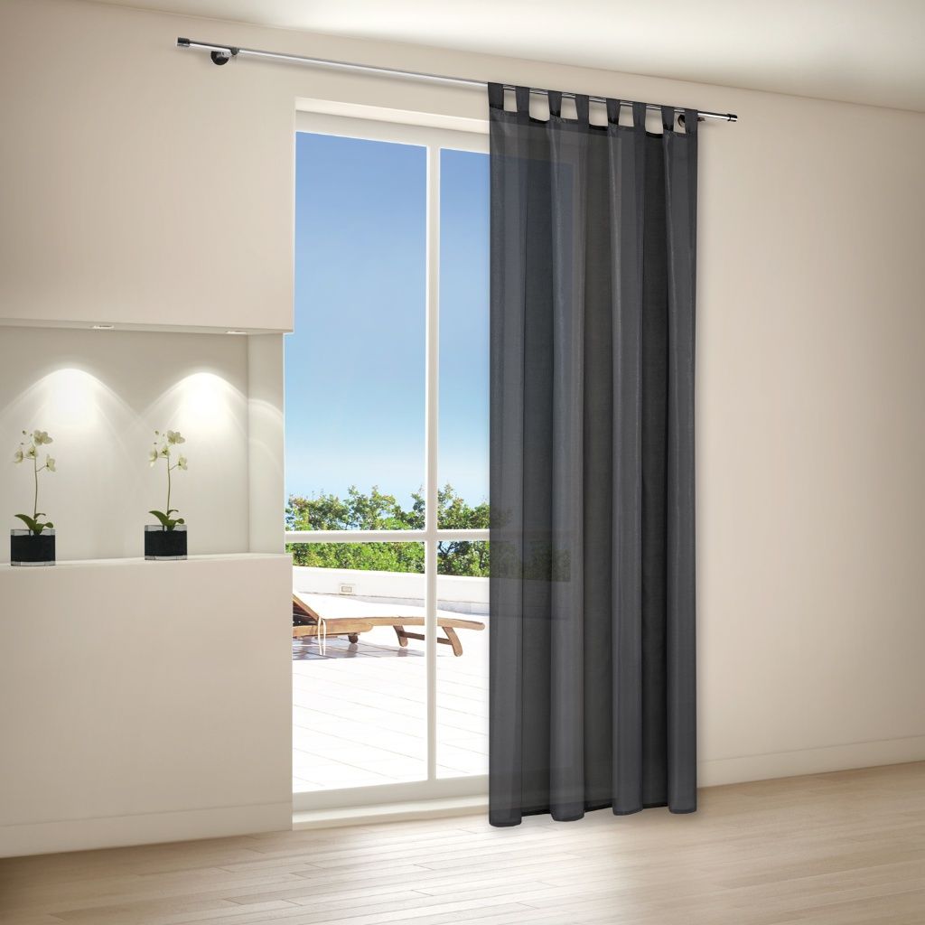 Gerster 40714 0840 lichtgrijs - 235 x 140 cm (hoogte x breedte)