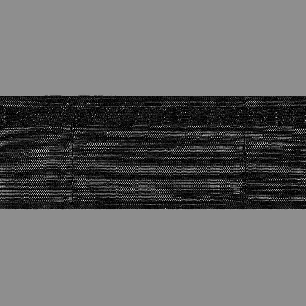 Gerster 62880 Wellenband 77mm, schwarz schwarz zwart - 77 mm bandbreedte