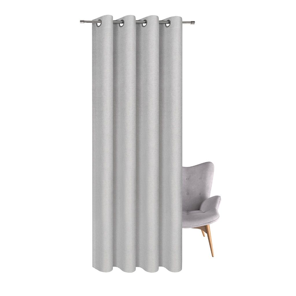 Gerster 41046 0870 lichtgrijs - 245 x 140 cm (hoogte x breedte)