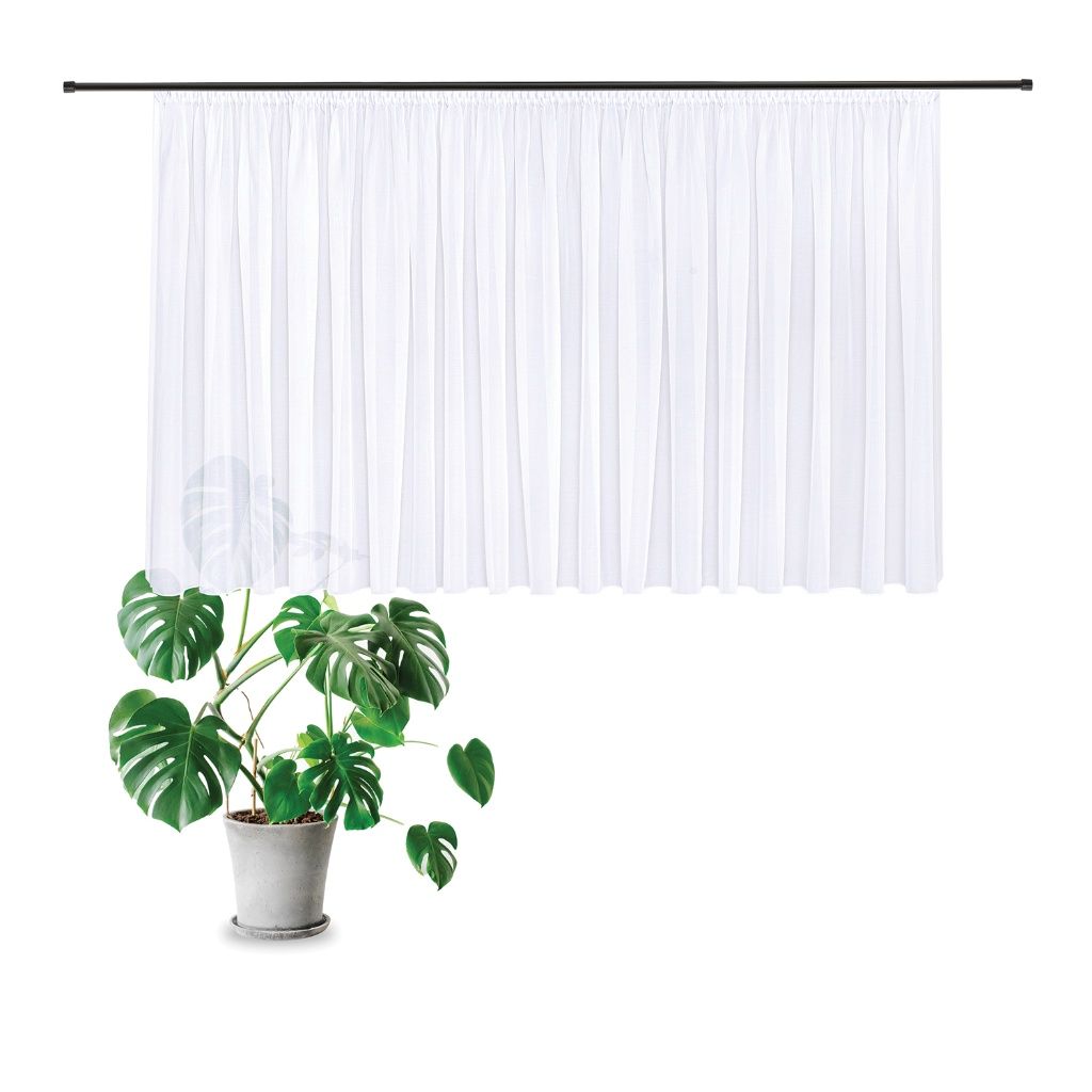 Gerster 40789 0001 wit - 150 x 450 cm (hoogte x breedte)