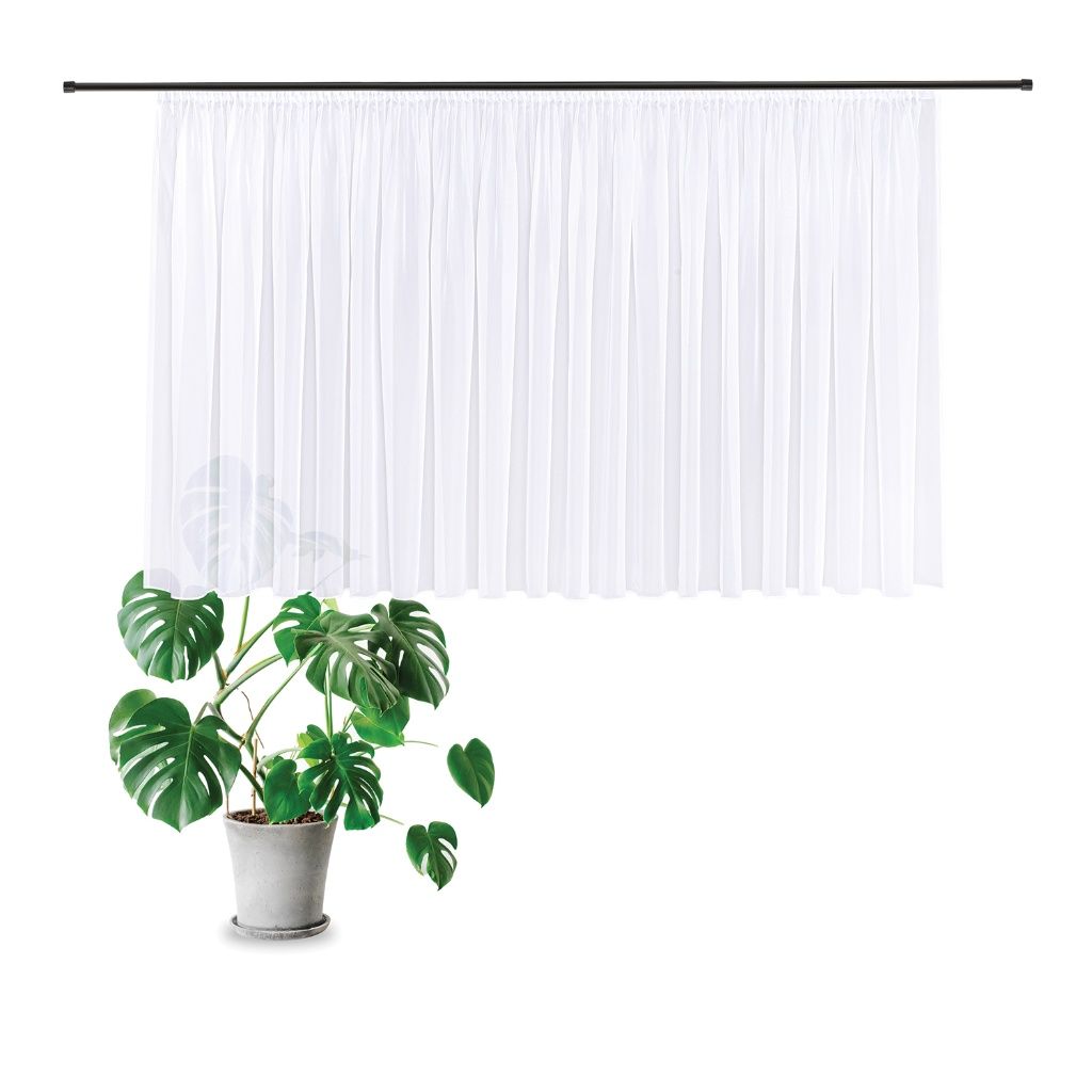 Gerster 40792 0001 wit - 150 x 450 cm (hoogte x breedte)