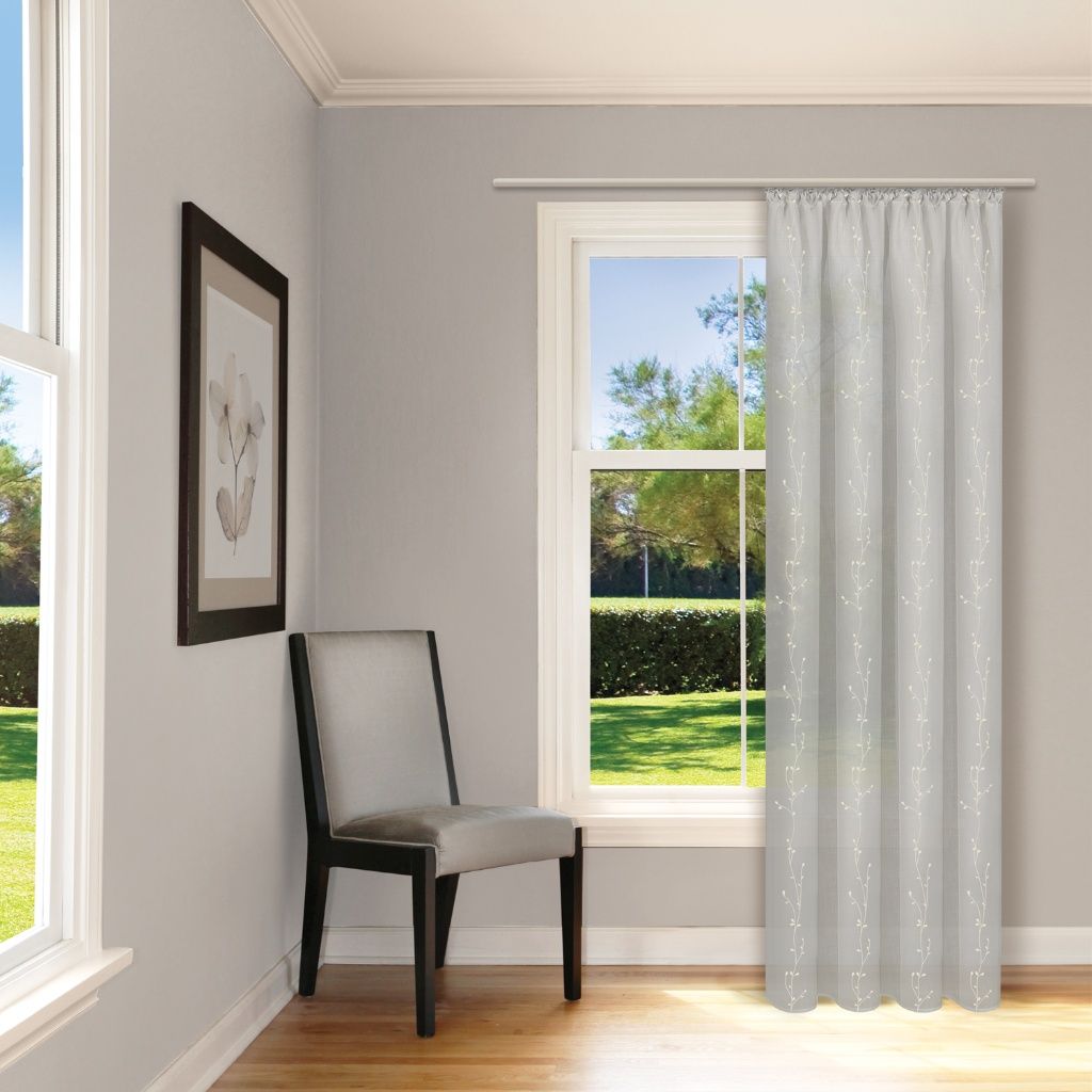 Gerster 40741 0840 lichtgrijs - 245 x 140 cm (hoogte x breedte)