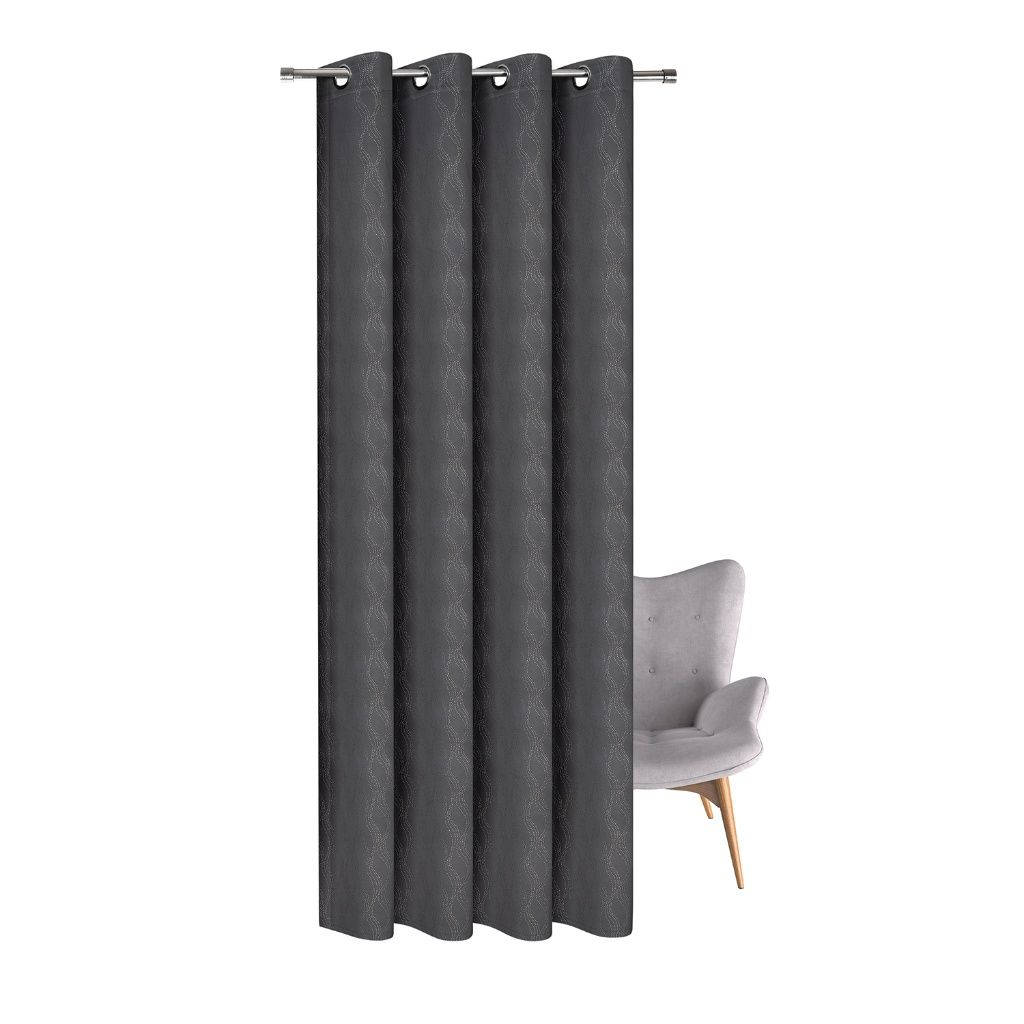 Gerster 41055 0810 antraciet - 245 x 140 cm (hoogte x breedte)