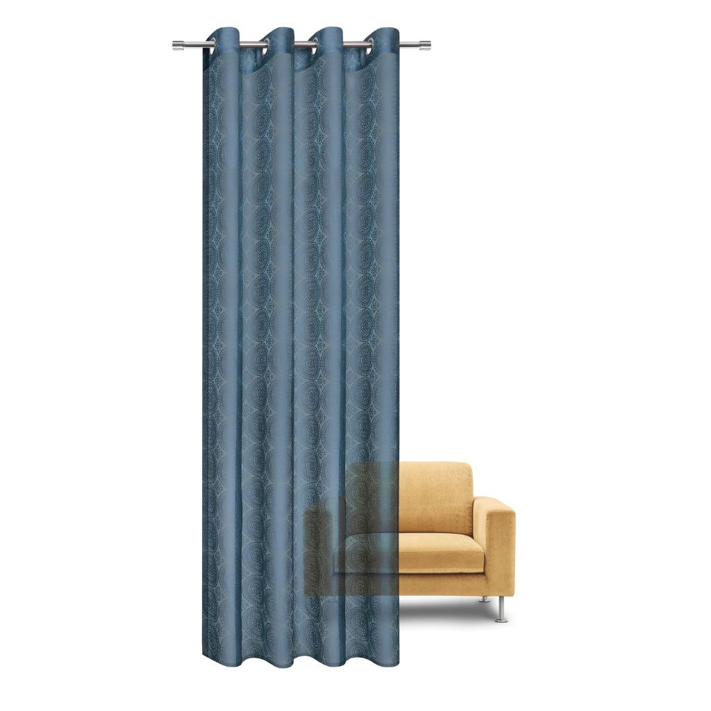 Gerster 40975 0800 blauw - 245 x 140 cm (hoogte x breedte)