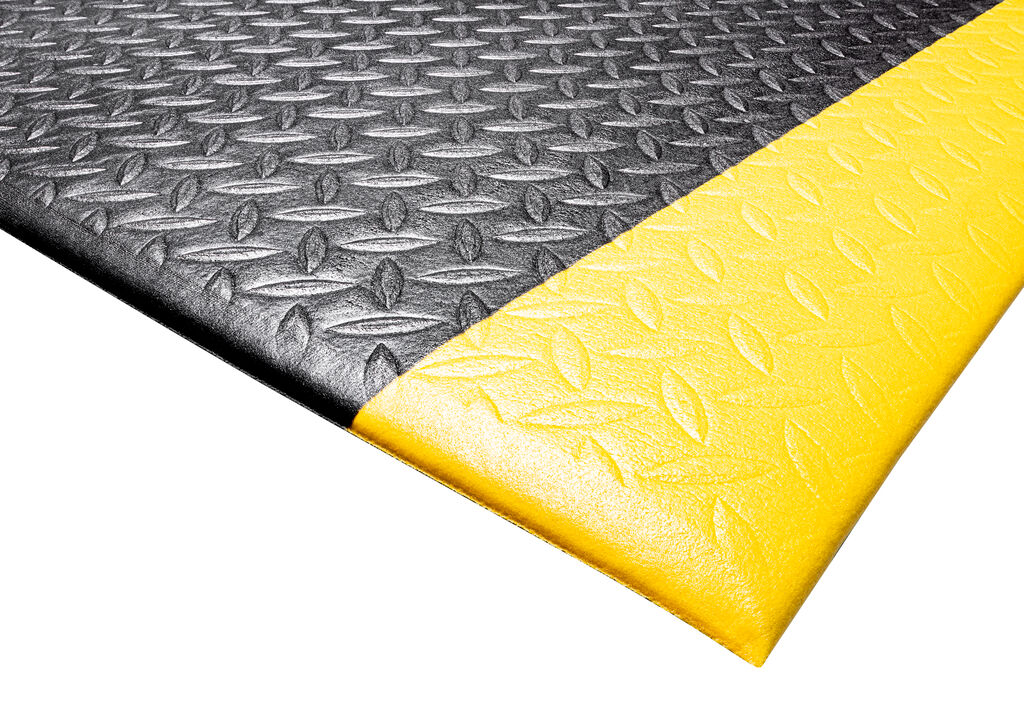 Hamat - Base+ Economic - 90x150 cm - 052 Black/Yellow (Diamond) - Matten