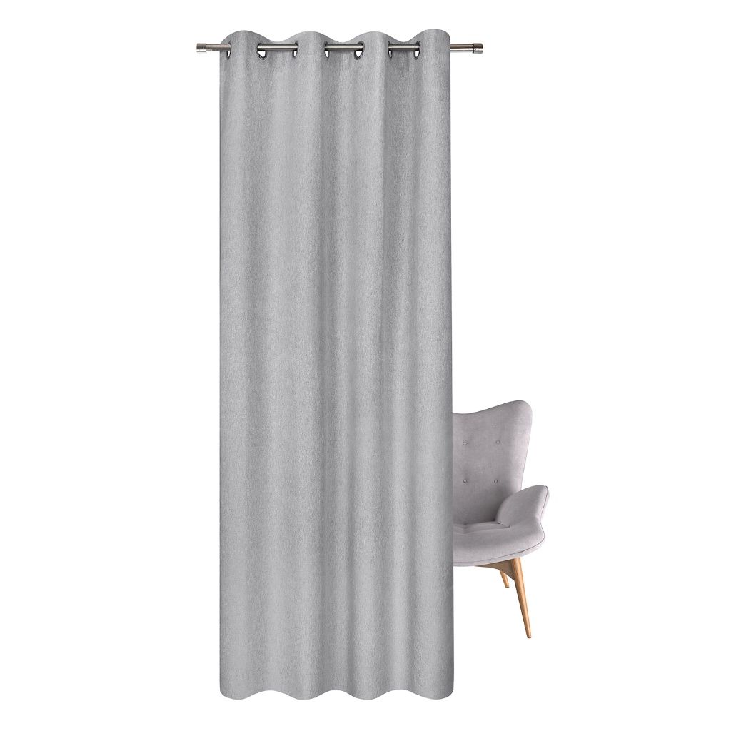 Gerster 41046 0870 lichtgrijs - 245 x 140 cm (hoogte x breedte)