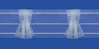 Gerster 6169 Schmuck-Faltenband 80mm trans - 80 mm bandbreedte