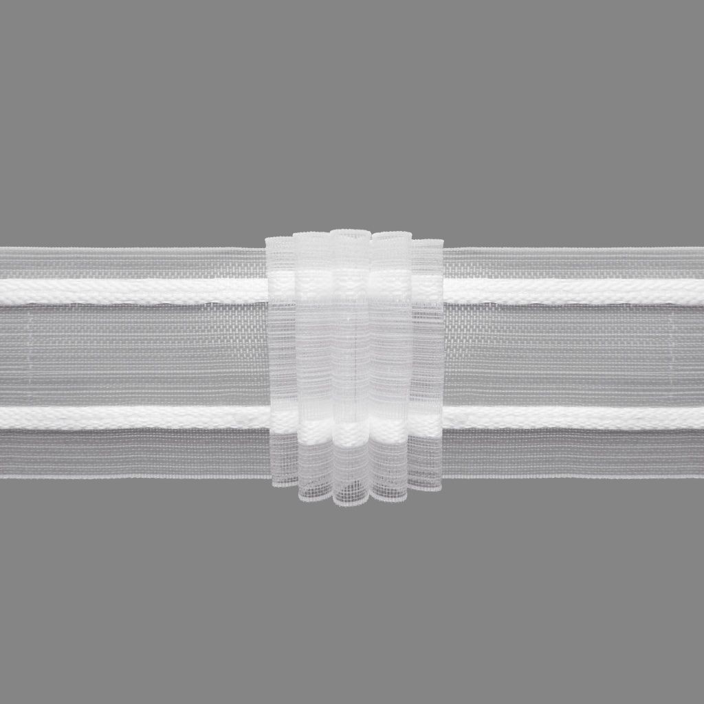 Gerster 6869 Faltenband 50mm, 250%, trans - 50 mm bandbreedte