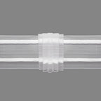 Gerster 6869 Faltenband 50mm, 250%, trans - 50 mm bandbreedte