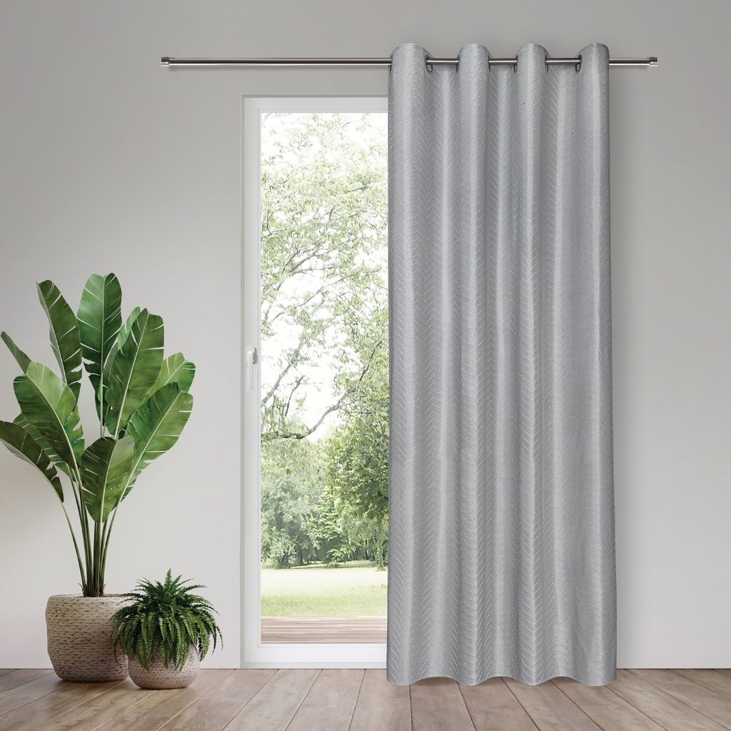 Gerster 41161 0084 grijs - 245 x 145 cm (hoogte x breedte)